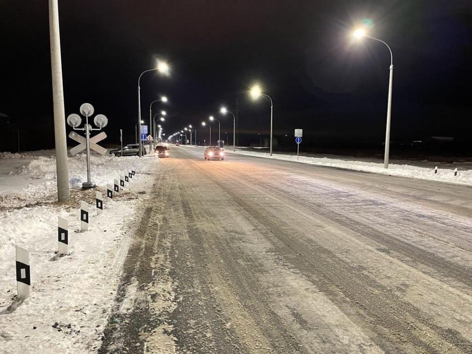 фото администрации Северодвинска. участок новой дороги.
